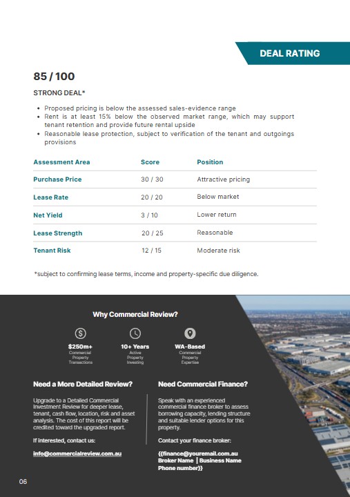 Sample report page 6