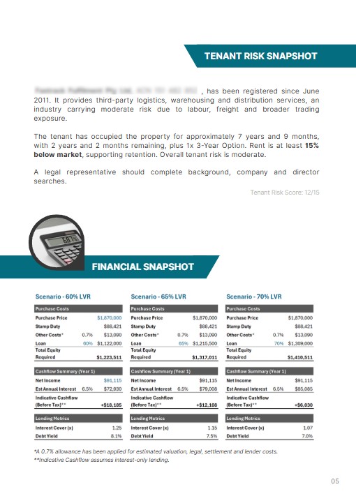 Sample report page 5