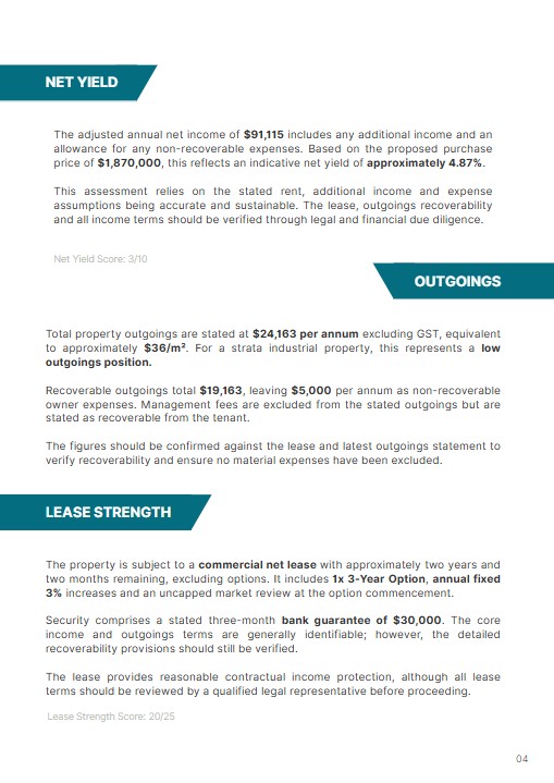 Sample report page 4